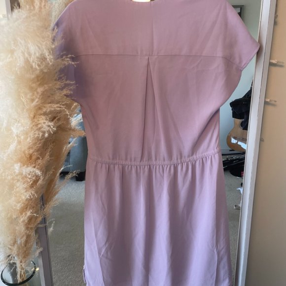 Lilac midi belted dress - Picture 3 of 3